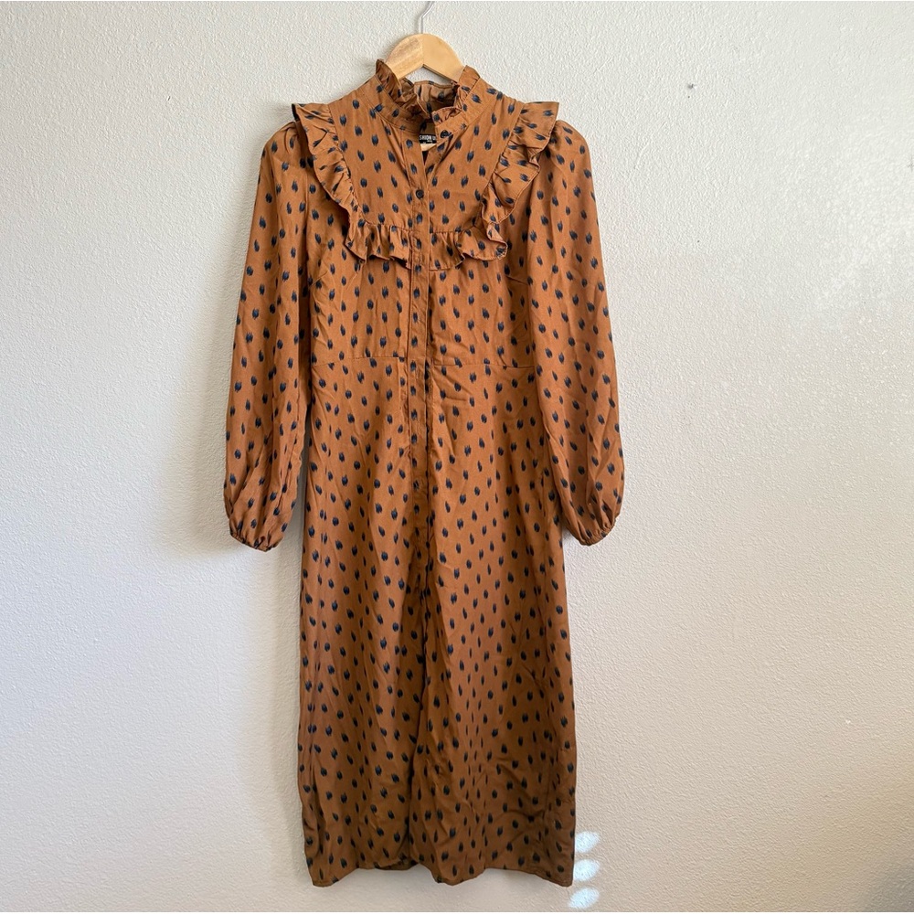 Fashion Union maxi dress with collar detail